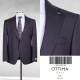 Ottima Italy Men's Textured Single-Breasted Suit Jacket-Dark Brown