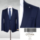 Ottima Italy Men's Textured Single-Breasted Suit Jacket-Dark Brown