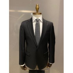 Plain Black Italian Zecca Men's Suits