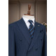 Marco Lorenzo Double Breasted Pin Stripes Slim Fit Men Suit