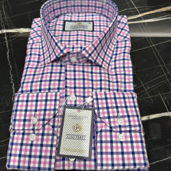Jose Perez Royal Check Premium Cotton Shirt