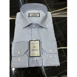 Jose Perez Royal Check Premium Cotton Shirt