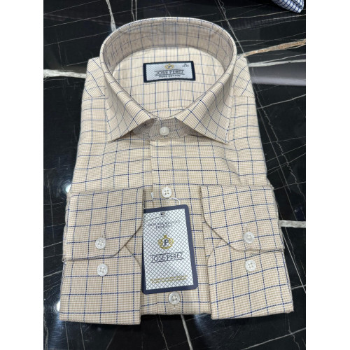 Jose Perez Royal Check Premium Cotton Shirt
