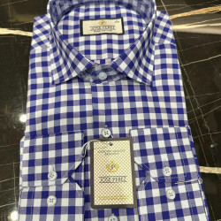 Jose Perez Royal Check Premium Cotton Shirt