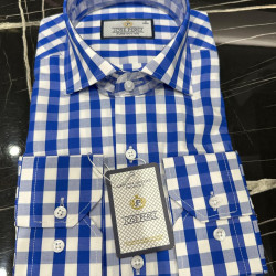 Jose Perez Royal Check Premium Cotton Shirt