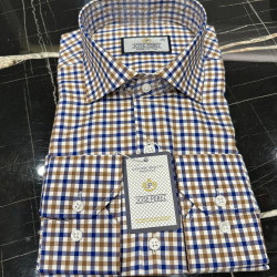 Jose Perez Royal Check Premium Cotton Shirt