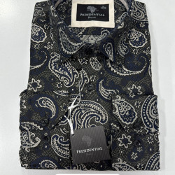 Presidential Men's Patterned Dress Shirt