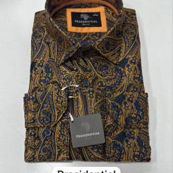 Presidential Men's Patterned Dress Shirt