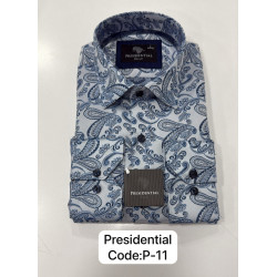 Presidential Men's Patterned Dress Shirt