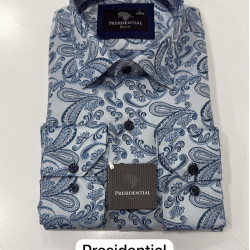 Presidential Men's Patterned Dress Shirt