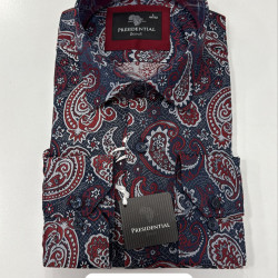 Presidential Men's Patterned Dress Shirt