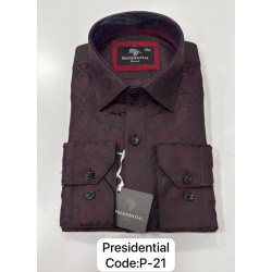 Presidential Men's Patterned Dress Shirt