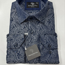 Presidential Men's Patterned Dress Shirt