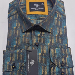 Presidential Men's Patterned Dress Shirt