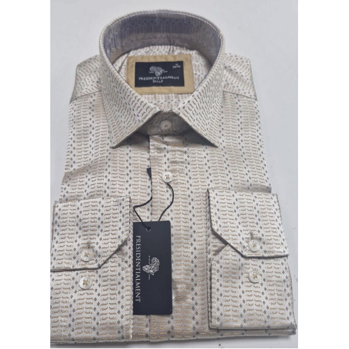 Presidential Men's Patterned Dress Shirt