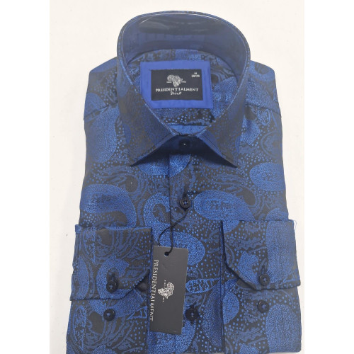 Presidential Men's Patterned Dress Shirt