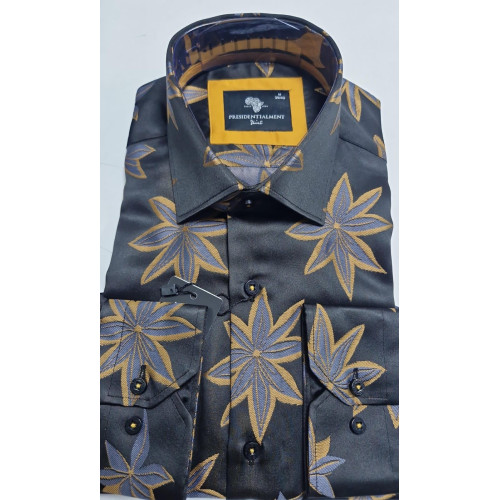 Presidential Men's Patterned Dress Shirt