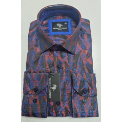 Presidential Men's Patterned Dress Shirt