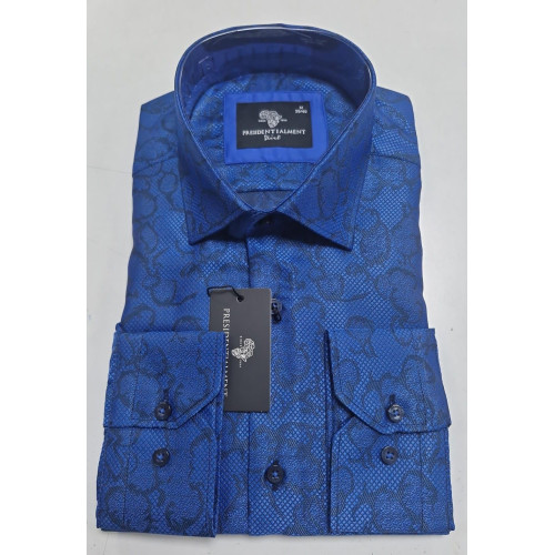 Presidential Men's Patterned Dress Shirt