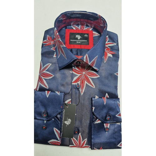 Presidential Men's Patterned Dress Shirt