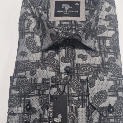 Presidential Men's Patterned Dress Shirt