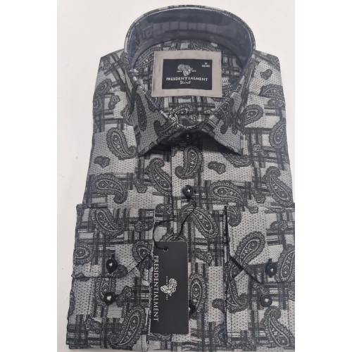Presidential Men's Patterned Dress Shirt