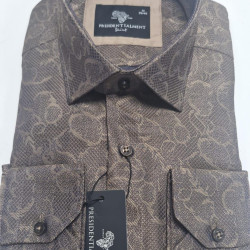Presidential Men's Patterned Dress Shirt
