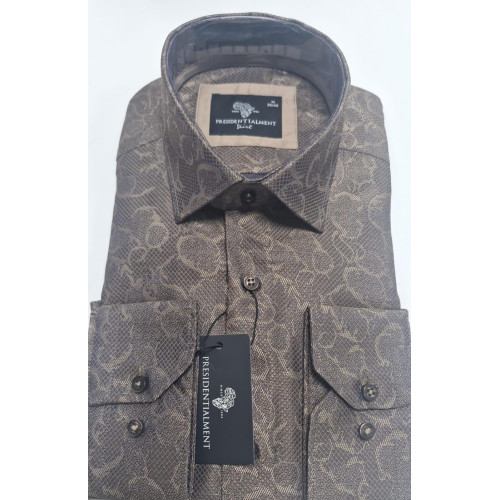 Presidential Men's Patterned Dress Shirt