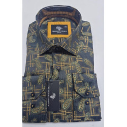Presidential Men's Patterned Dress Shirt