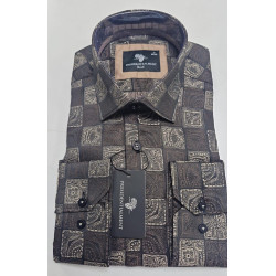 Presidential Men's Patterned Dress Shirt