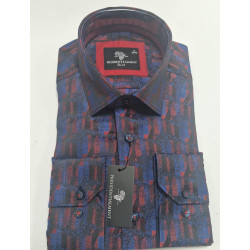 Presidential Men's Patterned Dress Shirt