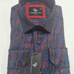 Presidential Men's Patterned Dress Shirt