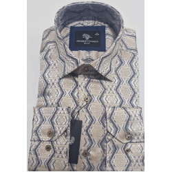 Presidential Men's Patterned Dress Shirt