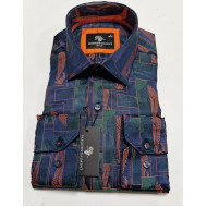 Presidential Men's Patterned Dress Shirt