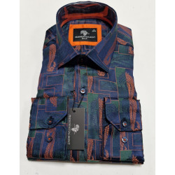 Presidential Men's Patterned Dress Shirt