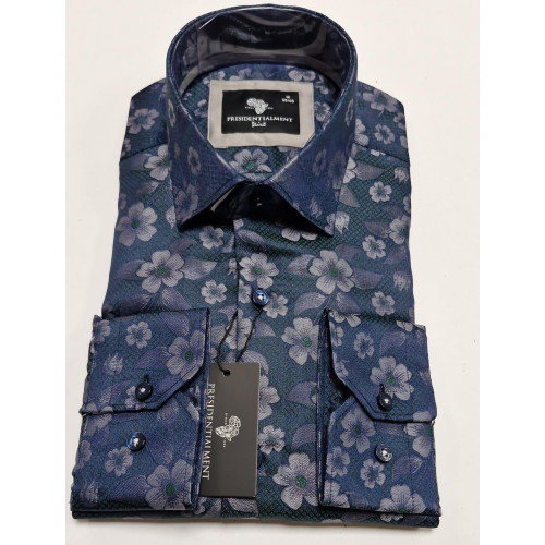 Presidential Men's Patterned Dress Shirt