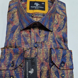 Presidential Men's Patterned Dress Shirt