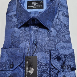 Presidential Men's Patterned Dress Shirt
