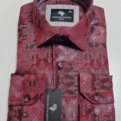 Presidential Men's Patterned Dress Shirt