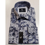 Presidential Men's Patterned Dress Shirt