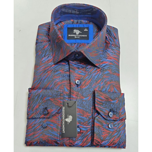 Presidential Men's Patterned Dress Shirt