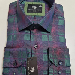 Presidential Men's Patterned Dress Shirt