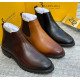 Billionaire Italian Couture Men’s Luxury Leather Chelsea Boots – Dark Brown, Tan & Black