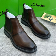Clarks Luxury Leather Chelsea Boots For Men