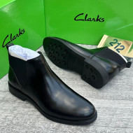 Clarks Luxury Leather Chelsea Boots For Men