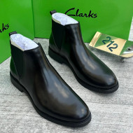 Clarks Luxury Leather Chelsea Boots For Men