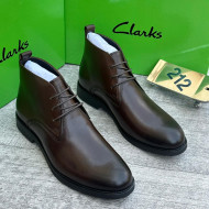 Clarks Luxury Leather Chelsea Boots For Men