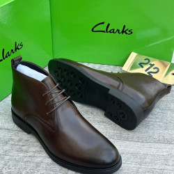 Clarks Luxury Leather Chelsea Boots For Men