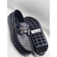 Men’s Italian Blue Leather Drivers  Shoes