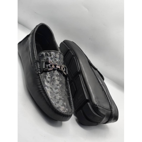 Men’s Italian Black Leather Drivers  Shoes